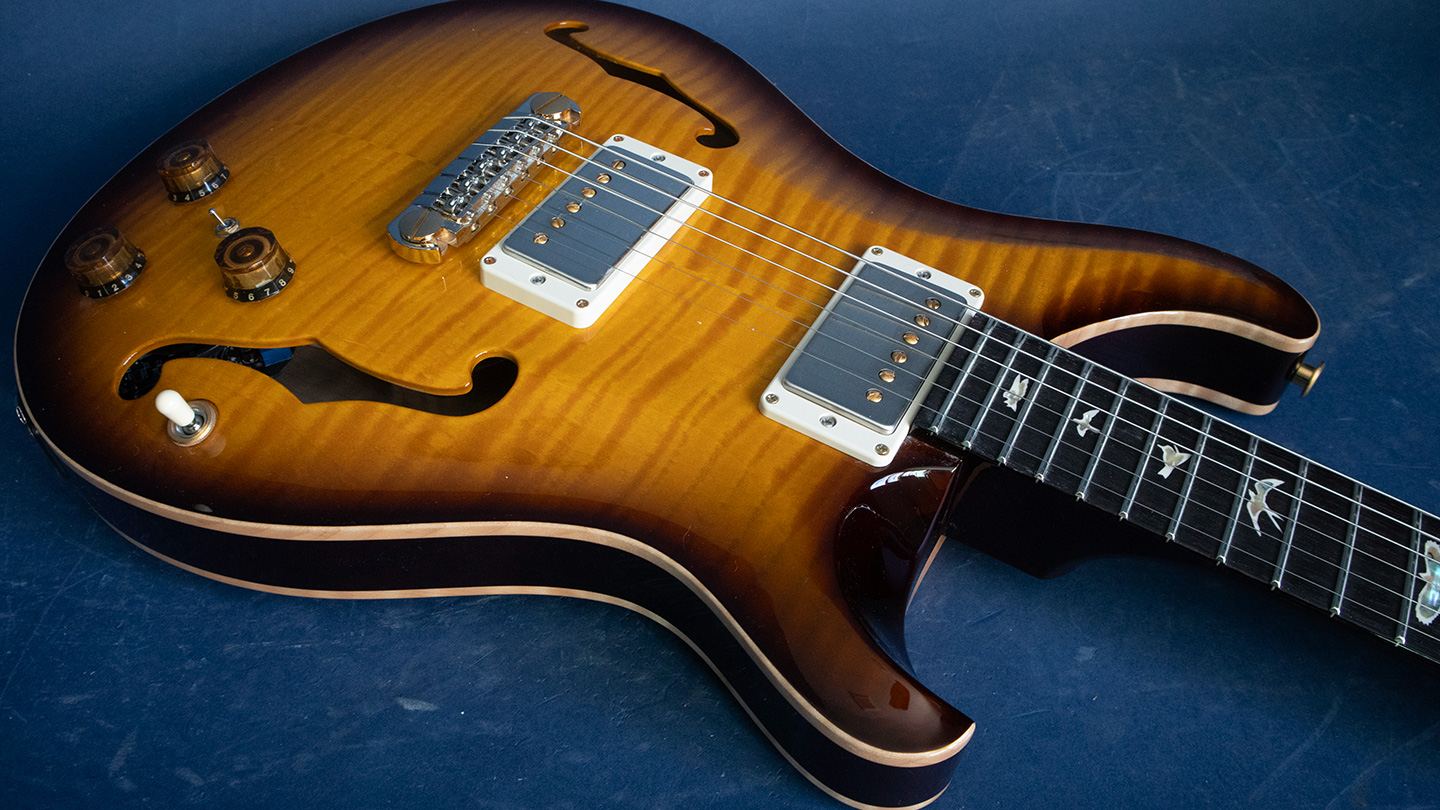 PRS SE Hollowbody II Black Gold Burst 2022 | The Music Zoo