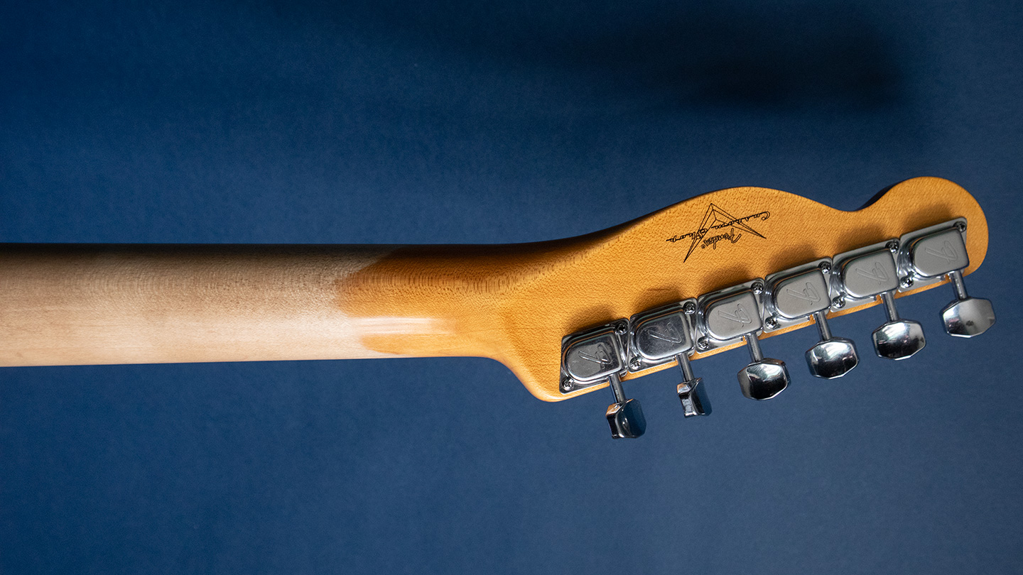 Thin clearance neck telecaster