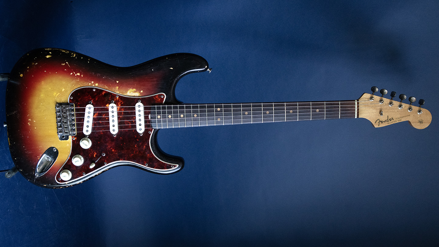 Diacritical blend Outward 1963 Fender Stratocaster - Willie's Guitars